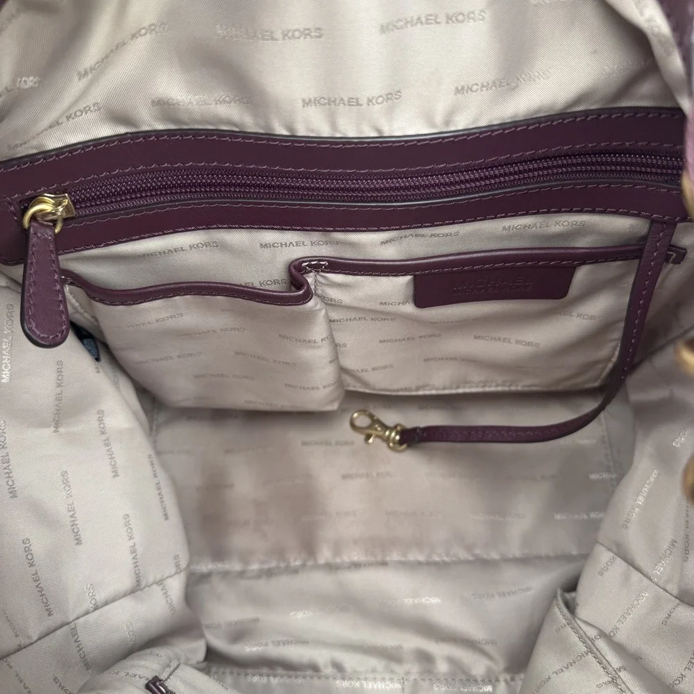 Michael Kors Burgundy Suede Purse